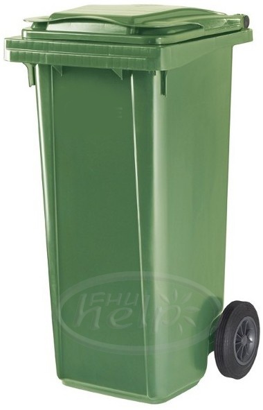 zielone pojemniki dwukołowe na odpady